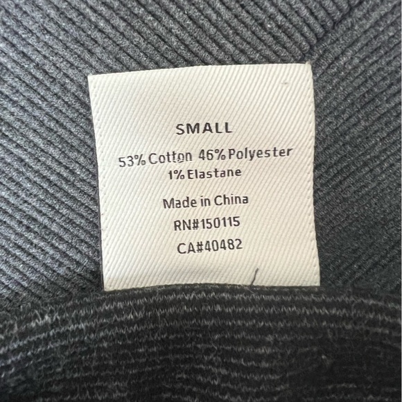 Varley Albret Sweatshirt Dress Ottoman Fabric in Dark Charcoal Gray Marl, size S - Picture 13 of 14